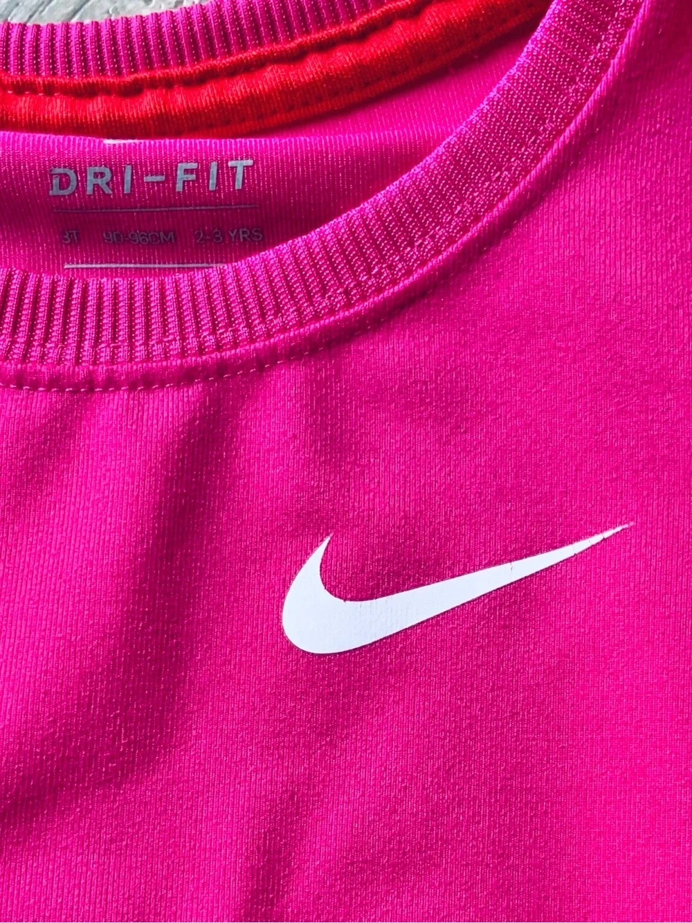 Nike Dri-FIT Pink Long Sleeve Top Girls 3T